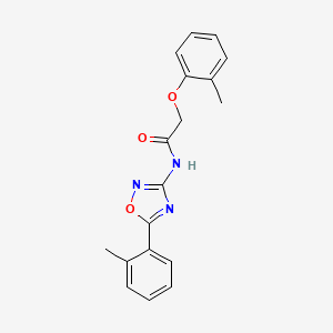 molecular formula C18H17N3O3 B11307491 2-(2-methylphenoxy)-N-[5-(2-methylphenyl)-1,2,4-oxadiazol-3-yl]acetamide 