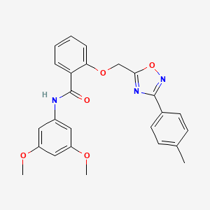 N-(3,5-dimethoxyphenyl)-2-{[3-(4-methylphenyl)-1,2,4-oxadiazol-5-yl]methoxy}benzamide