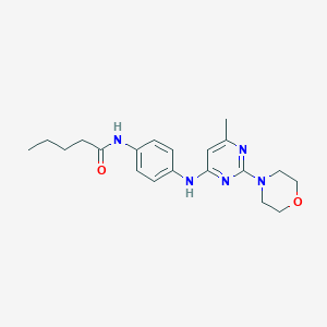 N-(4-((6-methyl-2-morpholinopyrimidin-4-yl)amino)phenyl)pentanamide