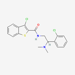 3-chloro-N-[2-(2-chlorophenyl)-2-(dimethylamino)ethyl]-1-benzothiophene-2-carboxamide