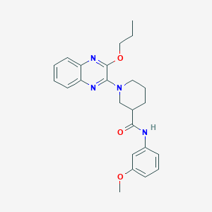 N-(3-methoxyphenyl)-1-(3-propoxyquinoxalin-2-yl)piperidine-3-carboxamide