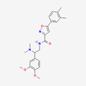 N-[2-(3,4-dimethoxyphenyl)-2-(dimethylamino)ethyl]-5-(3,4-dimethylphenyl)-1,2-oxazole-3-carboxamide