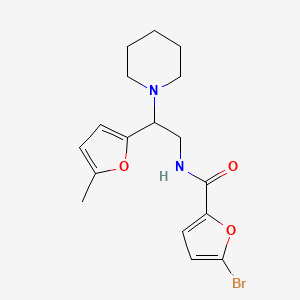 5-bromo-N-[2-(5-methylfuran-2-yl)-2-(piperidin-1-yl)ethyl]furan-2-carboxamide