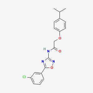 N-[5-(3-chlorophenyl)-1,2,4-oxadiazol-3-yl]-2-[4-(propan-2-yl)phenoxy]acetamide