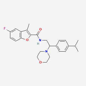 5-Fluoro-3-methyl-N-[2-(morpholin-4-YL)-2-[4-(propan-2-YL)phenyl]ethyl]-1-benzofuran-2-carboxamide