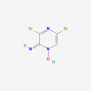molecular formula C4H3Br2N3O B113077 2-Amino-3,5-dibromopyrazin-1-ium-1-olate CAS No. 84539-09-3