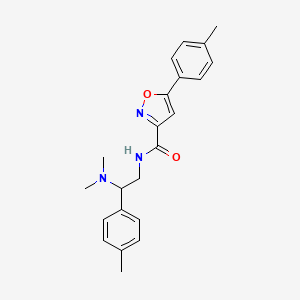 N-[2-(dimethylamino)-2-(4-methylphenyl)ethyl]-5-(4-methylphenyl)-1,2-oxazole-3-carboxamide