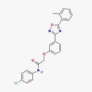 N-(4-chlorophenyl)-2-{3-[5-(2-methylphenyl)-1,2,4-oxadiazol-3-yl]phenoxy}acetamide