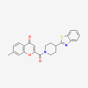 2-{[4-(1,3-benzothiazol-2-yl)piperidin-1-yl]carbonyl}-7-methyl-4H-chromen-4-one