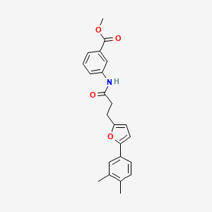 Methyl 3-({3-[5-(3,4-dimethylphenyl)furan-2-yl]propanoyl}amino)benzoate