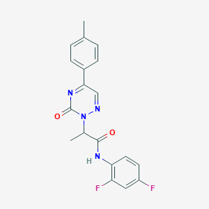 N-(2,4-difluorophenyl)-2-[5-(4-methylphenyl)-3-oxo-1,2,4-triazin-2(3H)-yl]propanamide