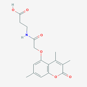 N-{[(3,4,7-trimethyl-2-oxo-2H-chromen-5-yl)oxy]acetyl}-beta-alanine