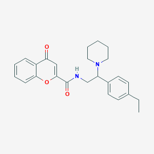 N-[2-(4-ethylphenyl)-2-(piperidin-1-yl)ethyl]-4-oxo-4H-chromene-2-carboxamide