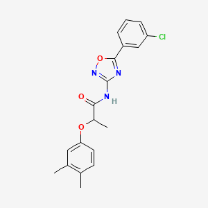 N-[5-(3-chlorophenyl)-1,2,4-oxadiazol-3-yl]-2-(3,4-dimethylphenoxy)propanamide