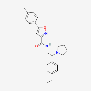 N-[2-(4-ethylphenyl)-2-(pyrrolidin-1-yl)ethyl]-5-(4-methylphenyl)-1,2-oxazole-3-carboxamide