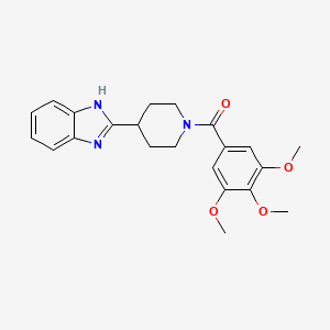 (4-(1H-benzo[d]imidazol-2-yl)piperidin-1-yl)(3,4,5-trimethoxyphenyl)methanone