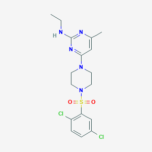 4-[4-(2,5-Dichlorobenzenesulfonyl)piperazin-1-YL]-N-ethyl-6-methylpyrimidin-2-amine