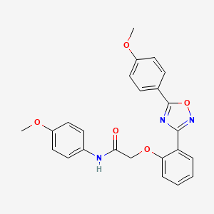 N-(4-methoxyphenyl)-2-{2-[5-(4-methoxyphenyl)-1,2,4-oxadiazol-3-yl]phenoxy}acetamide