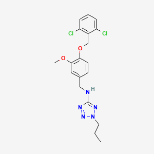 N-{4-[(2,6-dichlorobenzyl)oxy]-3-methoxybenzyl}-2-propyl-2H-tetrazol-5-amine