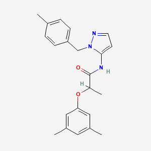 2-(3,5-dimethylphenoxy)-N-[1-(4-methylbenzyl)-1H-pyrazol-5-yl]propanamide