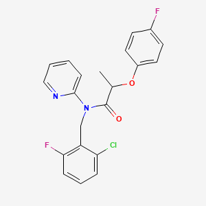 N-(2-chloro-6-fluorobenzyl)-2-(4-fluorophenoxy)-N-(pyridin-2-yl)propanamide