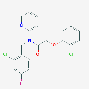 N-(2-chloro-4-fluorobenzyl)-2-(2-chlorophenoxy)-N-(pyridin-2-yl)acetamide