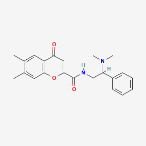 N-[2-(dimethylamino)-2-phenylethyl]-6,7-dimethyl-4-oxo-4H-chromene-2-carboxamide