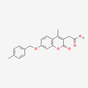 {4-methyl-7-[(4-methylbenzyl)oxy]-2-oxo-2H-chromen-3-yl}acetic acid