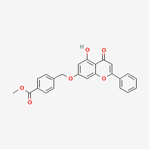 methyl 4-{[(5-hydroxy-4-oxo-2-phenyl-4H-chromen-7-yl)oxy]methyl}benzoate