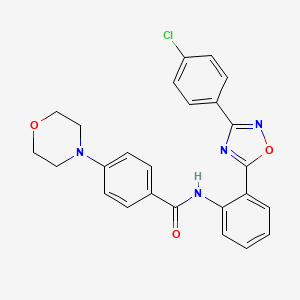 N-{2-[3-(4-chlorophenyl)-1,2,4-oxadiazol-5-yl]phenyl}-4-(morpholin-4-yl)benzamide