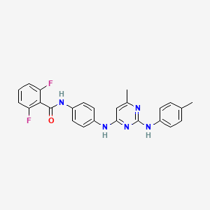 2,6-difluoro-N-[4-({6-methyl-2-[(4-methylphenyl)amino]pyrimidin-4-yl}amino)phenyl]benzamide