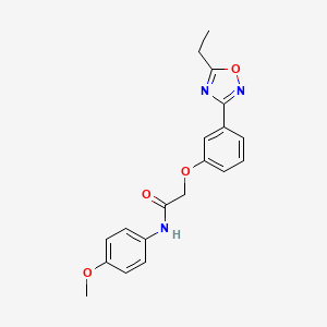 2-[3-(5-ethyl-1,2,4-oxadiazol-3-yl)phenoxy]-N-(4-methoxyphenyl)acetamide