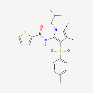 N-{4,5-dimethyl-3-[(4-methylphenyl)sulfonyl]-1-(2-methylpropyl)-1H-pyrrol-2-yl}thiophene-2-carboxamide