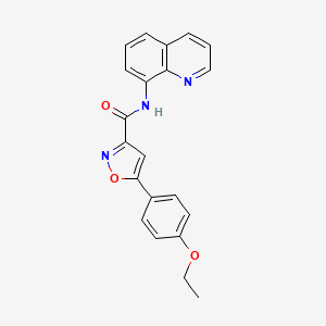 5-(4-ethoxyphenyl)-N-(quinolin-8-yl)-1,2-oxazole-3-carboxamide