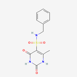 molecular formula C12H13N3O4S B11308333 N-benzyl-2-hydroxy-4-methyl-6-oxo-1,6-dihydropyrimidine-5-sulfonamide 