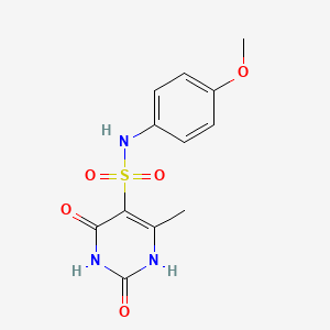 2-hydroxy-N-(4-methoxyphenyl)-4-methyl-6-oxo-1,6-dihydropyrimidine-5-sulfonamide