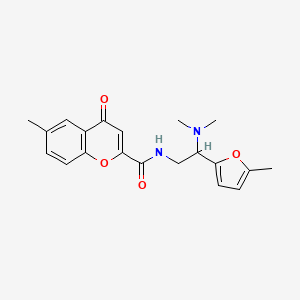 N-[2-(dimethylamino)-2-(5-methylfuran-2-yl)ethyl]-6-methyl-4-oxo-4H-chromene-2-carboxamide