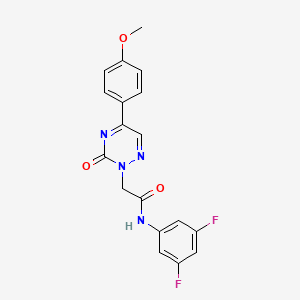 N-(3,5-difluorophenyl)-2-[5-(4-methoxyphenyl)-3-oxo-1,2,4-triazin-2(3H)-yl]acetamide