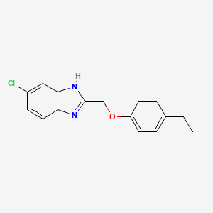 5-chloro-2-[(4-ethylphenoxy)methyl]-1H-benzimidazole