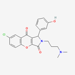 7-Chloro-2-[3-(dimethylamino)propyl]-1-(3-hydroxyphenyl)-1,2-dihydrochromeno[2,3-c]pyrrole-3,9-dione