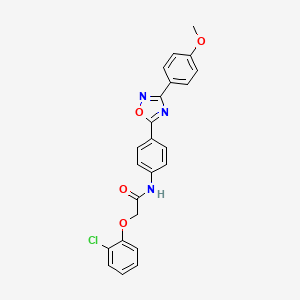 2-(2-chlorophenoxy)-N-{4-[3-(4-methoxyphenyl)-1,2,4-oxadiazol-5-yl]phenyl}acetamide