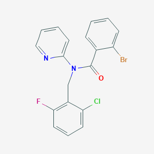 2-bromo-N-(2-chloro-6-fluorobenzyl)-N-(pyridin-2-yl)benzamide