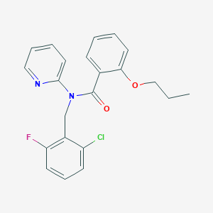 N-(2-chloro-6-fluorobenzyl)-2-propoxy-N-(pyridin-2-yl)benzamide