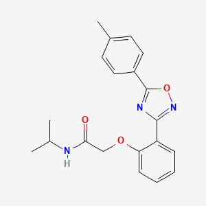 2-{2-[5-(4-methylphenyl)-1,2,4-oxadiazol-3-yl]phenoxy}-N-(propan-2-yl)acetamide