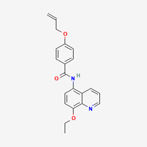 molecular formula C21H20N2O3 B11308600 N-(8-ethoxyquinolin-5-yl)-4-(prop-2-en-1-yloxy)benzamide 