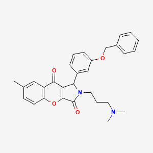 1-[3-(Benzyloxy)phenyl]-2-[3-(dimethylamino)propyl]-7-methyl-1,2-dihydrochromeno[2,3-c]pyrrole-3,9-dione