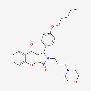 2-[3-(Morpholin-4-yl)propyl]-1-[4-(pentyloxy)phenyl]-1,2-dihydrochromeno[2,3-c]pyrrole-3,9-dione