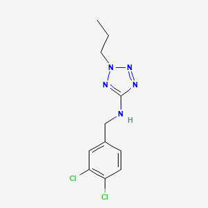 molecular formula C11H13Cl2N5 B11308618 N-(3,4-dichlorobenzyl)-2-propyl-2H-tetrazol-5-amine 