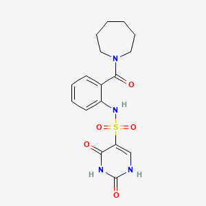 N-[2-(azepan-1-ylcarbonyl)phenyl]-2-hydroxy-6-oxo-1,6-dihydropyrimidine-5-sulfonamide