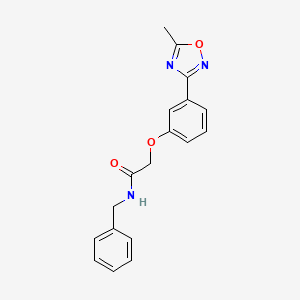 N-benzyl-2-[3-(5-methyl-1,2,4-oxadiazol-3-yl)phenoxy]acetamide